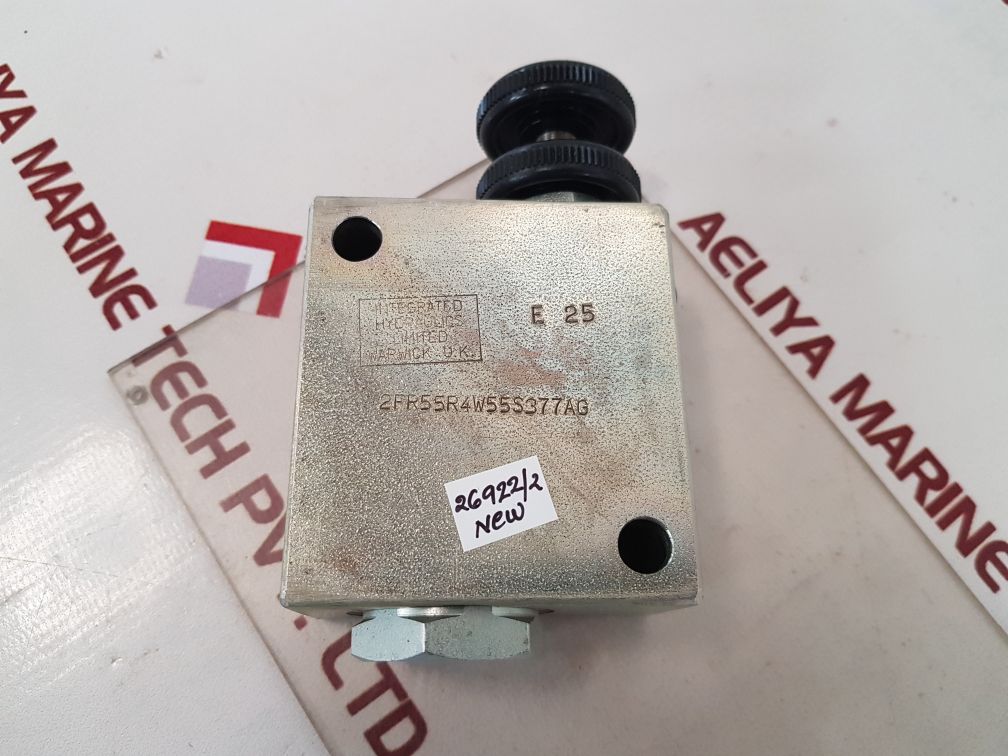INTEGRATED HYDRAULICS 2FR55R4W55S377AG VALVE BLOCK JH1238