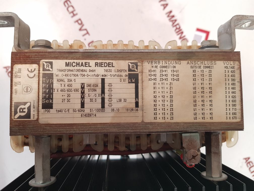 MICHAEL RIEDEL RDRKL 30K/S TRANSFORMERV