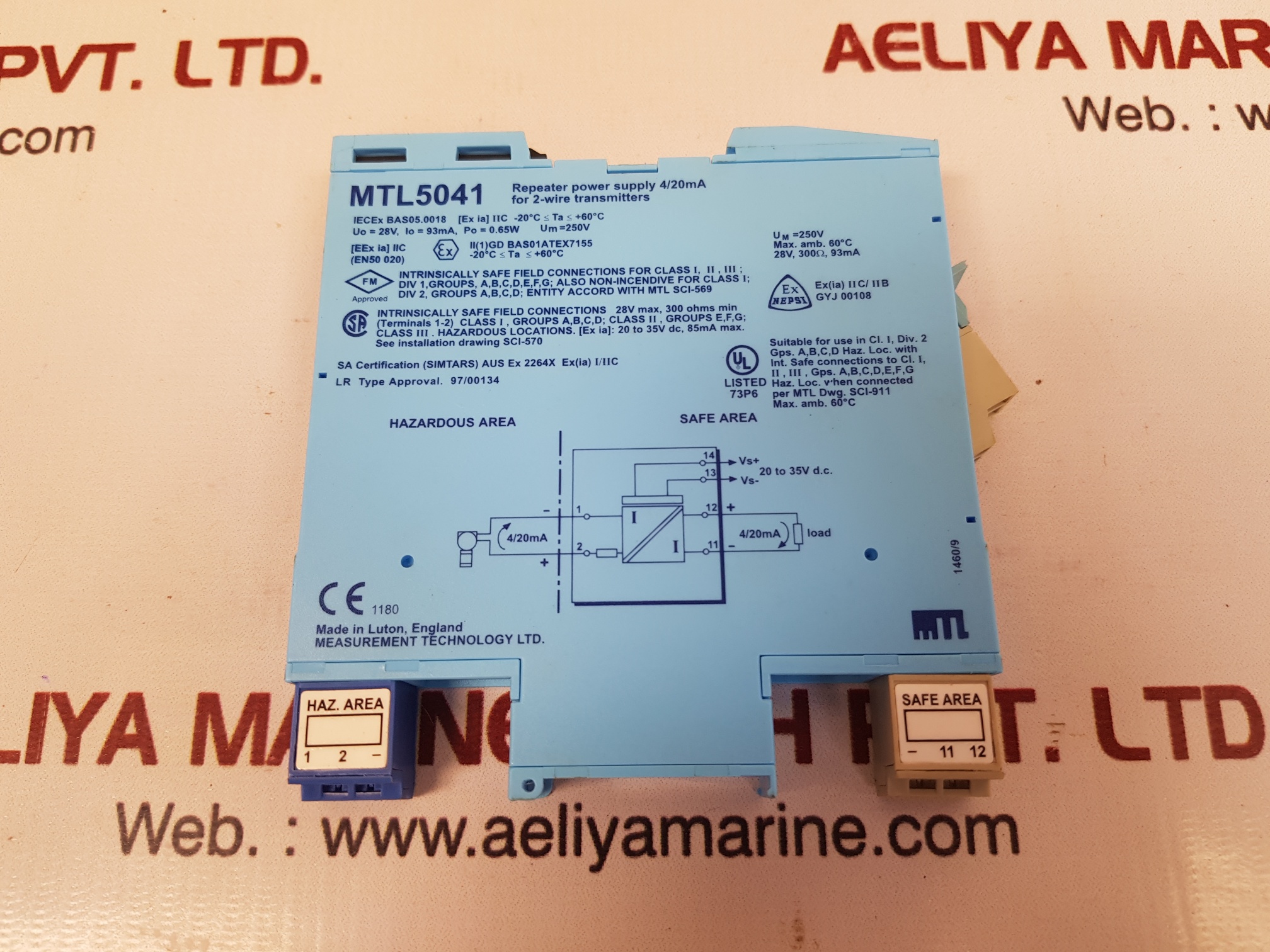 MTL 5041 REPEATER POWER SUPPLY 4/20 MA