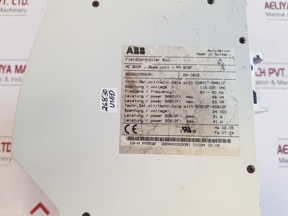 ABB AC 800F 10 BASE FIELD CONTROLLER 800