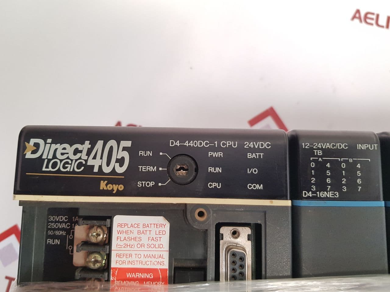 KOYO DIRECT LOGIC 405 D4-440DC-1 CPU PROGRAMMABLE CONTROLLER
