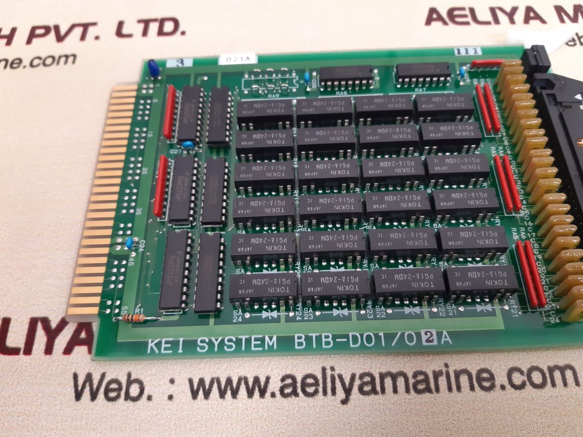 KEI SYSTEM BTB-D01-02A PCB CARD 3 021A 111