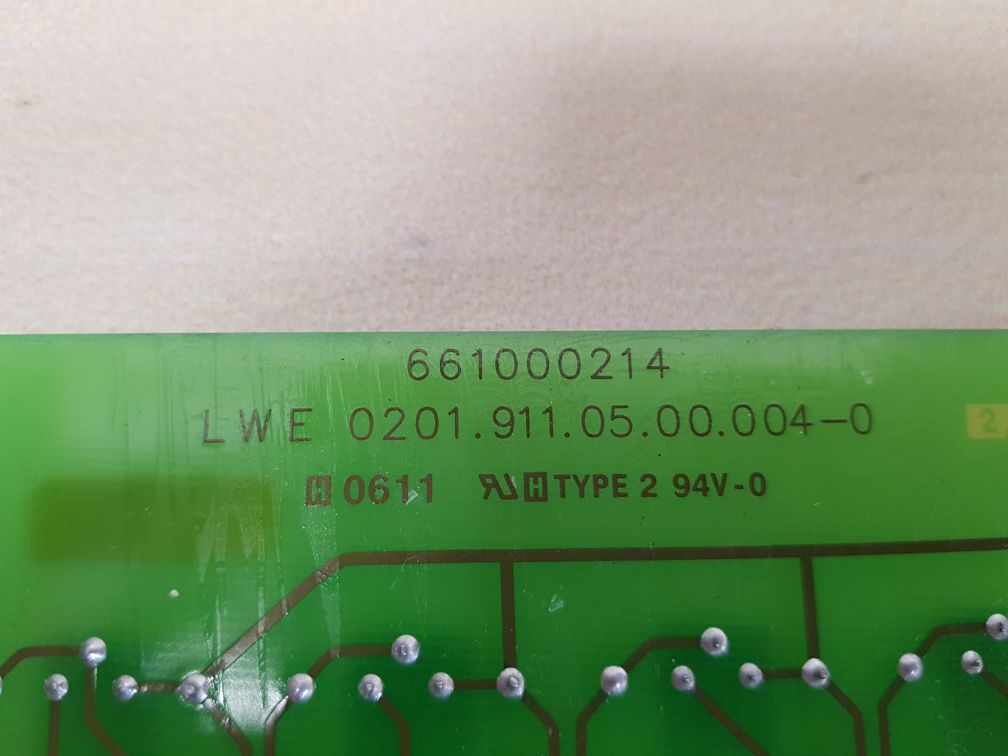 PCB CARD LWE 0201.911.05.00.004-0