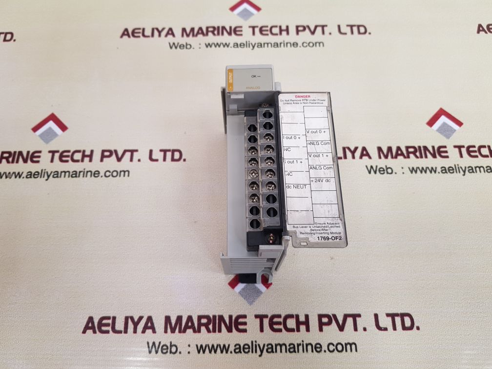 ALLEN- BRADLEY 1769-OF2 COMPACT I/O ANALOG MODULE MA459221-2780 SER:B