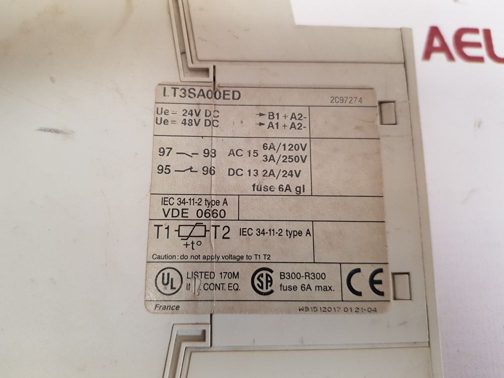 TELEMECANIQUE LT3SA00ED THERMISTOR PROTECTION RELAY