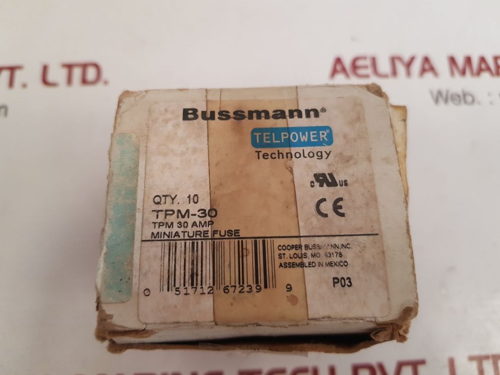 COOPER BUSSMANN TELPOWER FUSE DISCONNECTED SWITCH TPM-30