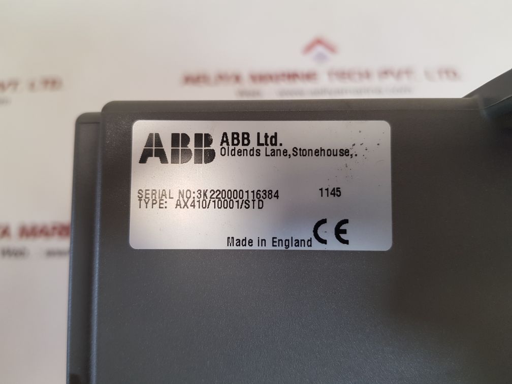 ABB AX410/10001/STD TRANSMITTER CONDUCTIVITY