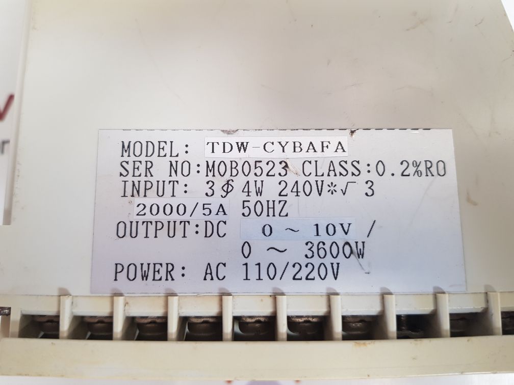 AC&M TDW-CYBAFA 3 4W WATT TRANSDUCER