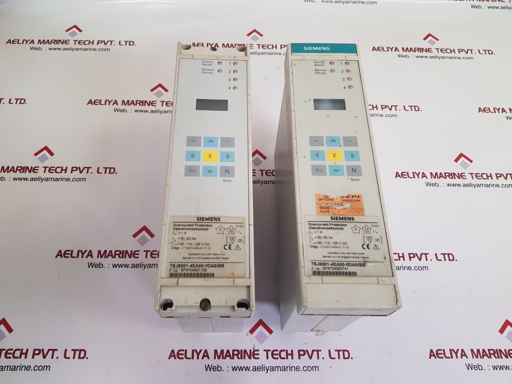 SIEMENS 7SJ6001-4EA00-0DA0/BB OVERCURRENT PROTECTION UNIT