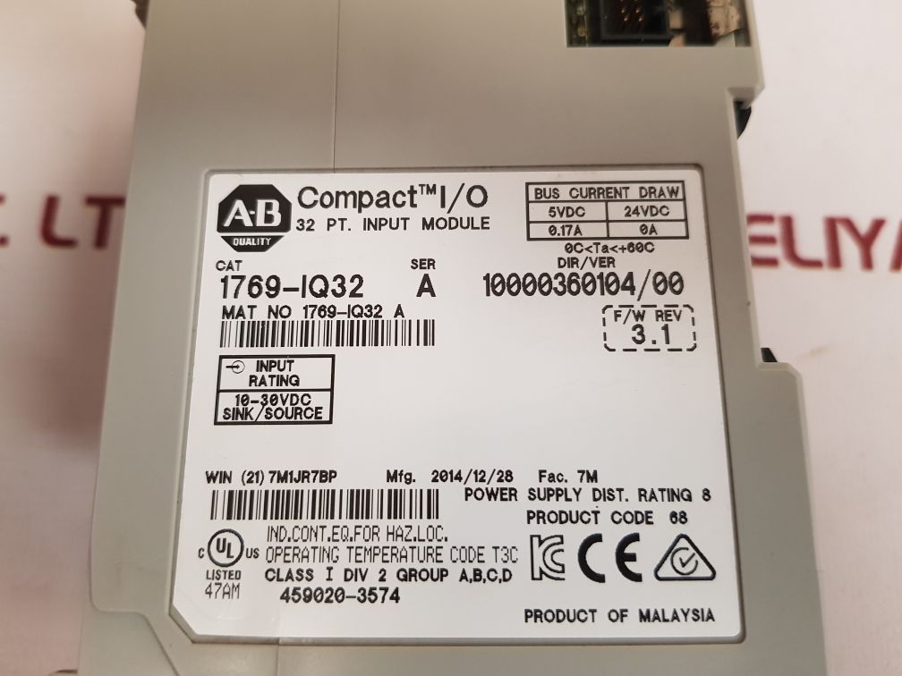 ALLEN-BRADLEY 1769-IQ32 INPUT MODULE