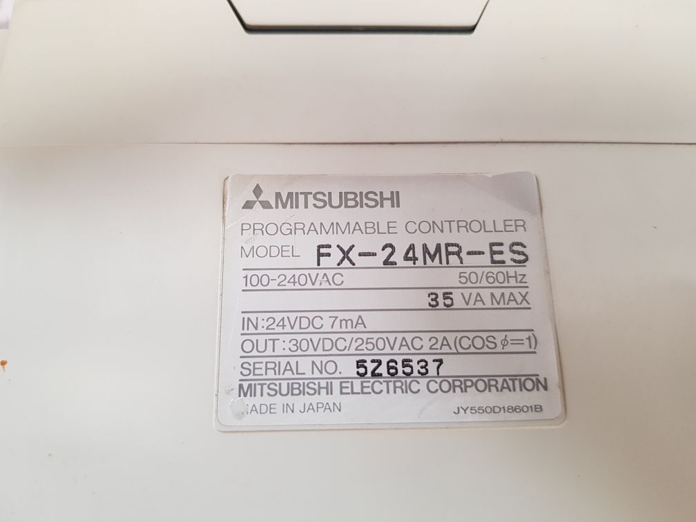 MITSUBISHI MELSEC FX-24MR-ES PROGRAMMABLE CONTROLLER