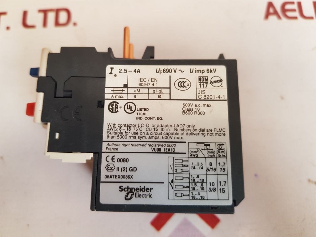 SCHNEIDER ELECTRIC TELEMECANIQUE SQUARE D CAD50B7 CONTROL RELAY