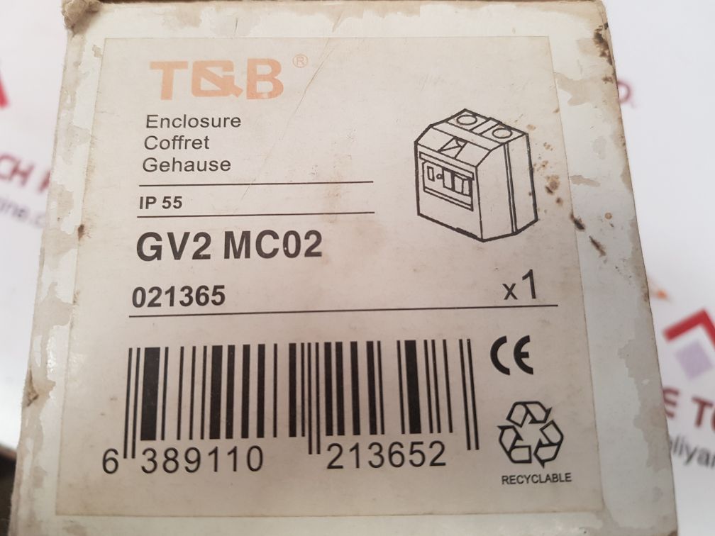 T & B GV2 MC02 MOTOR PROTECTION CIRCUIT BREAKER