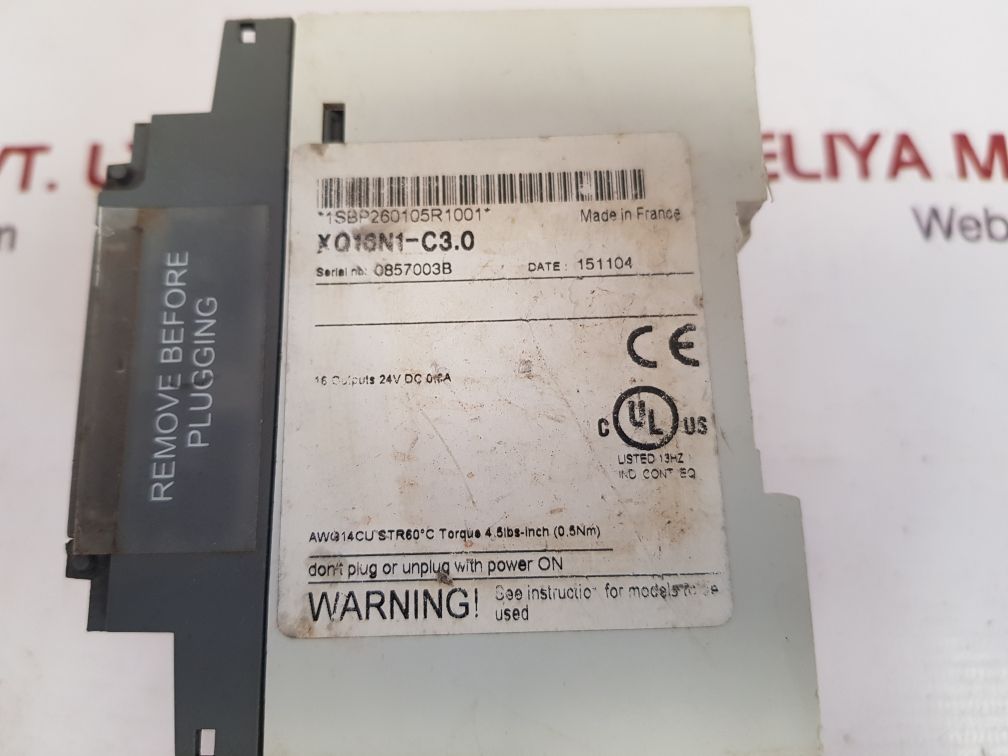 ABB XO16N1-C3.0 DIGITAL OUTPUT MODULE 1SBP260105R1001