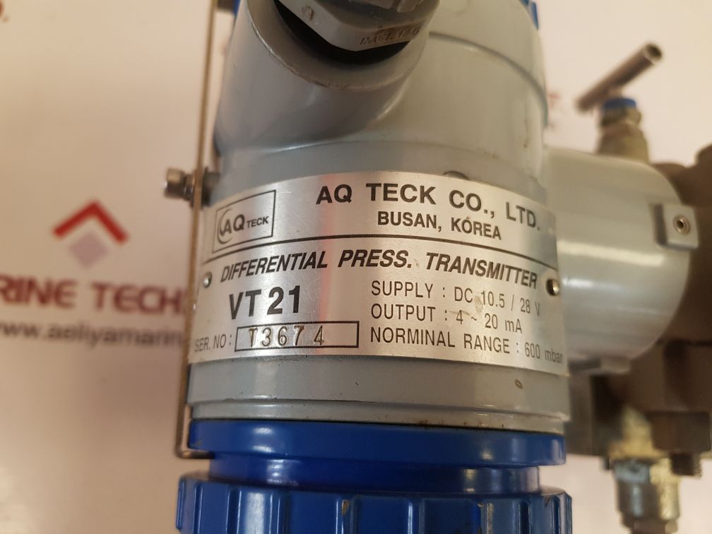 AQ TECK VT 21 DIFFERENTIAL PRESSURE TRANSMITTER