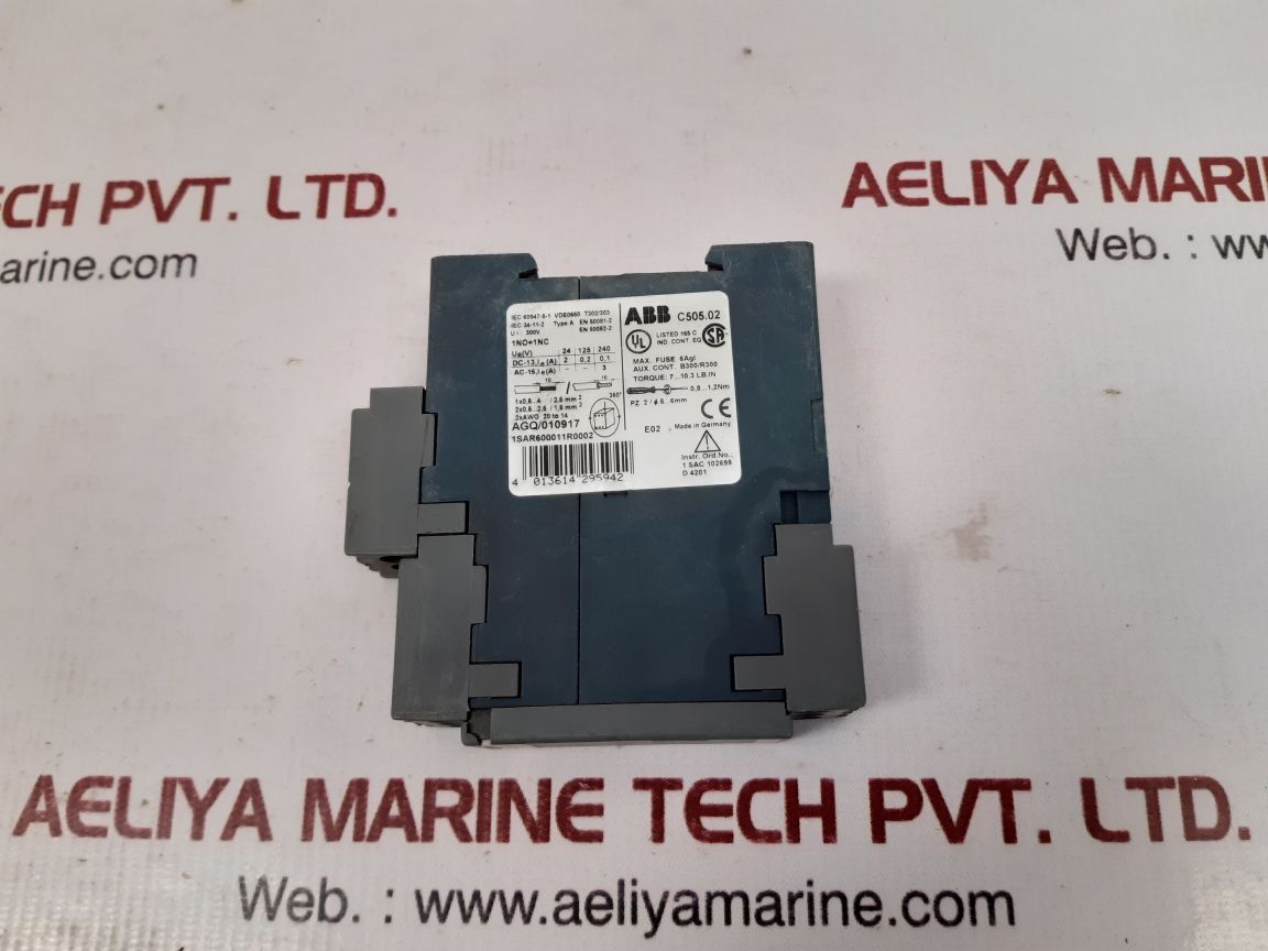 ABB C505.02-230 CONTROL RELAY 1SAR600011R0002