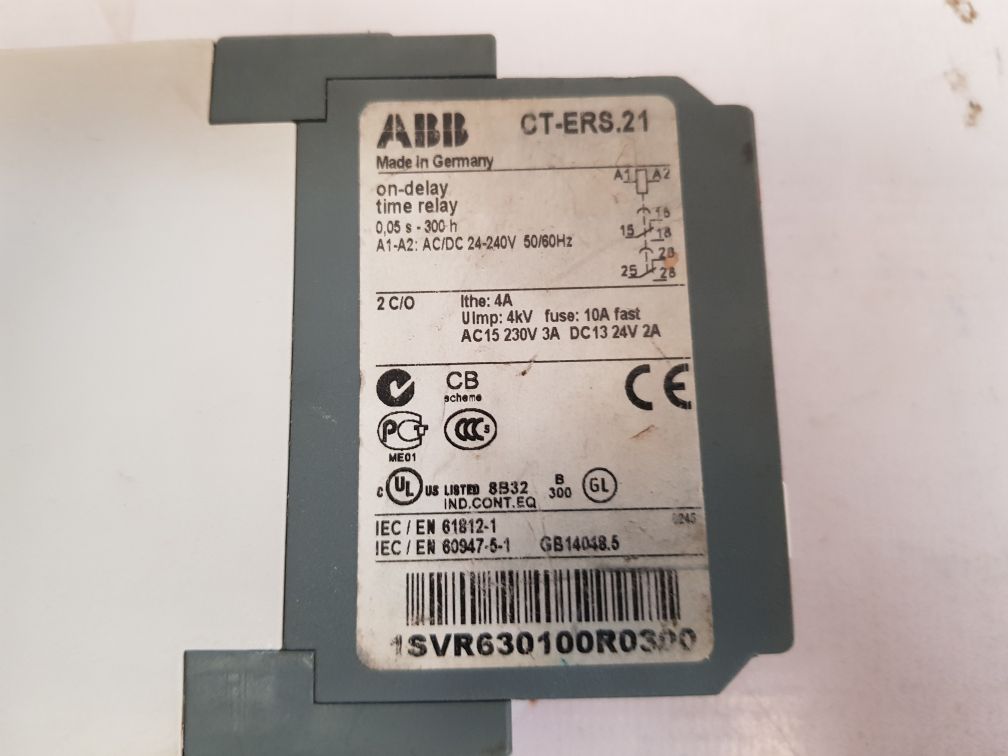 ABB CT-ERS.21 TIME RELAY 1SVR630100R0300