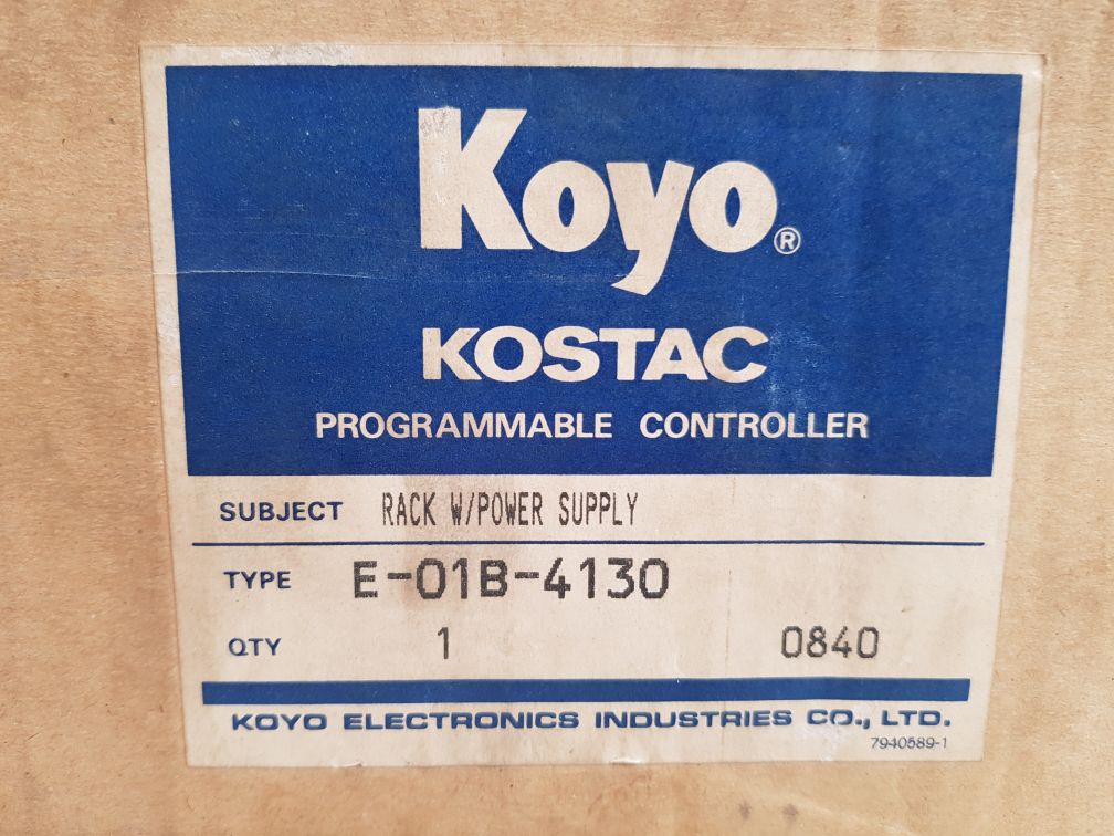 KOYO KOSTAC E-01B-4130 PROGRAMMABLE CONTROLLER ESH-1C TR