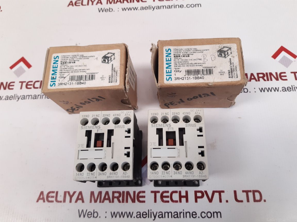 SIEMENS SIRIUS 3RH1131-1BB40 CONTACTOR RELAY