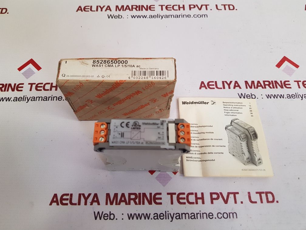 WEIDMÜLLER WAS1 CMA LP 1/5/10A AC CURRENT-MONITORING MODULE