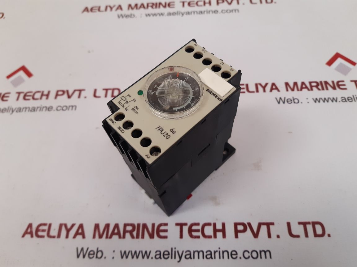 SIEMENS 7PU2040-1AT23 TIMING RELAY 0,6 TO 6 S