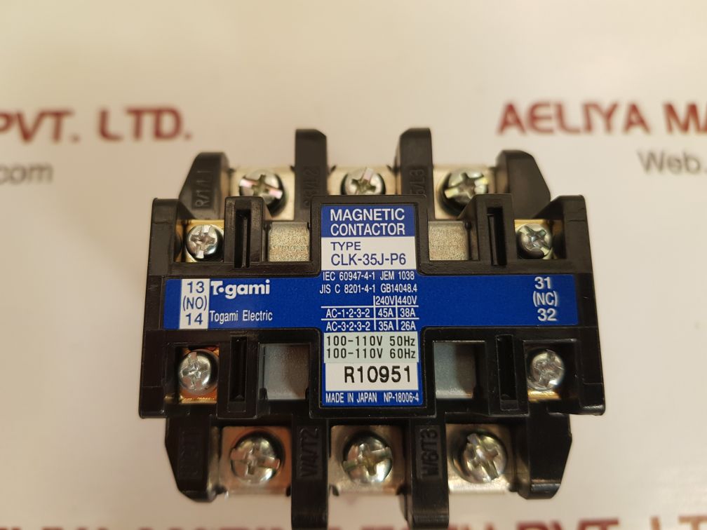 TOGAMI CLK-35J-P6 MAGNETIC CONTACTOR