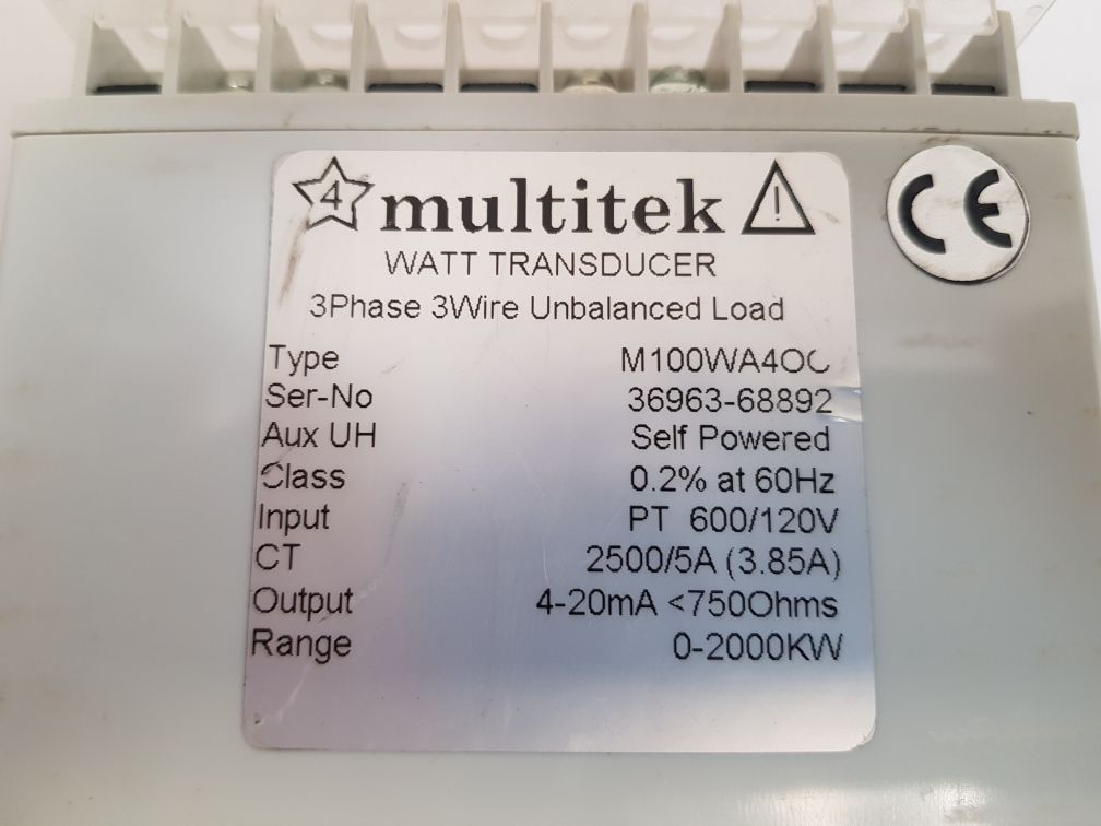 MULTITEK M100WA4OC WATT TRANSDUCER 732851