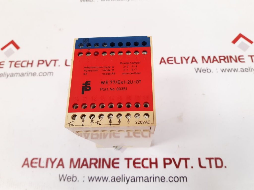 PEPPERL+FUCHS WE77/EX1-2U-OT ISOLATED SWITCH AMPLIFIER RELAY