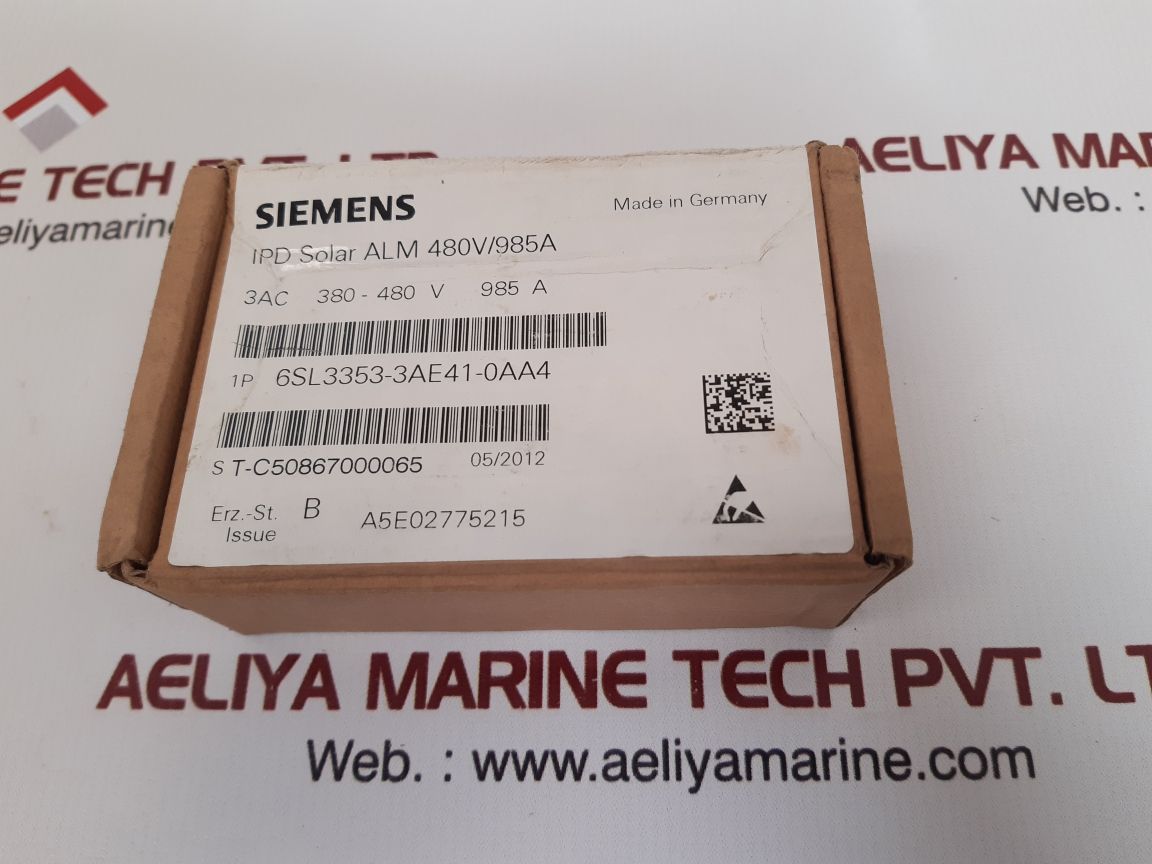 SIEMENS IPD SOLAR ALM 480V/985A