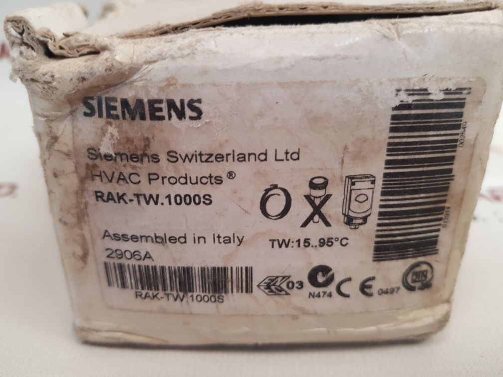 SIEMENS SWITZERLAND RAK-TW.1000S THERMOSTAT LIMIT