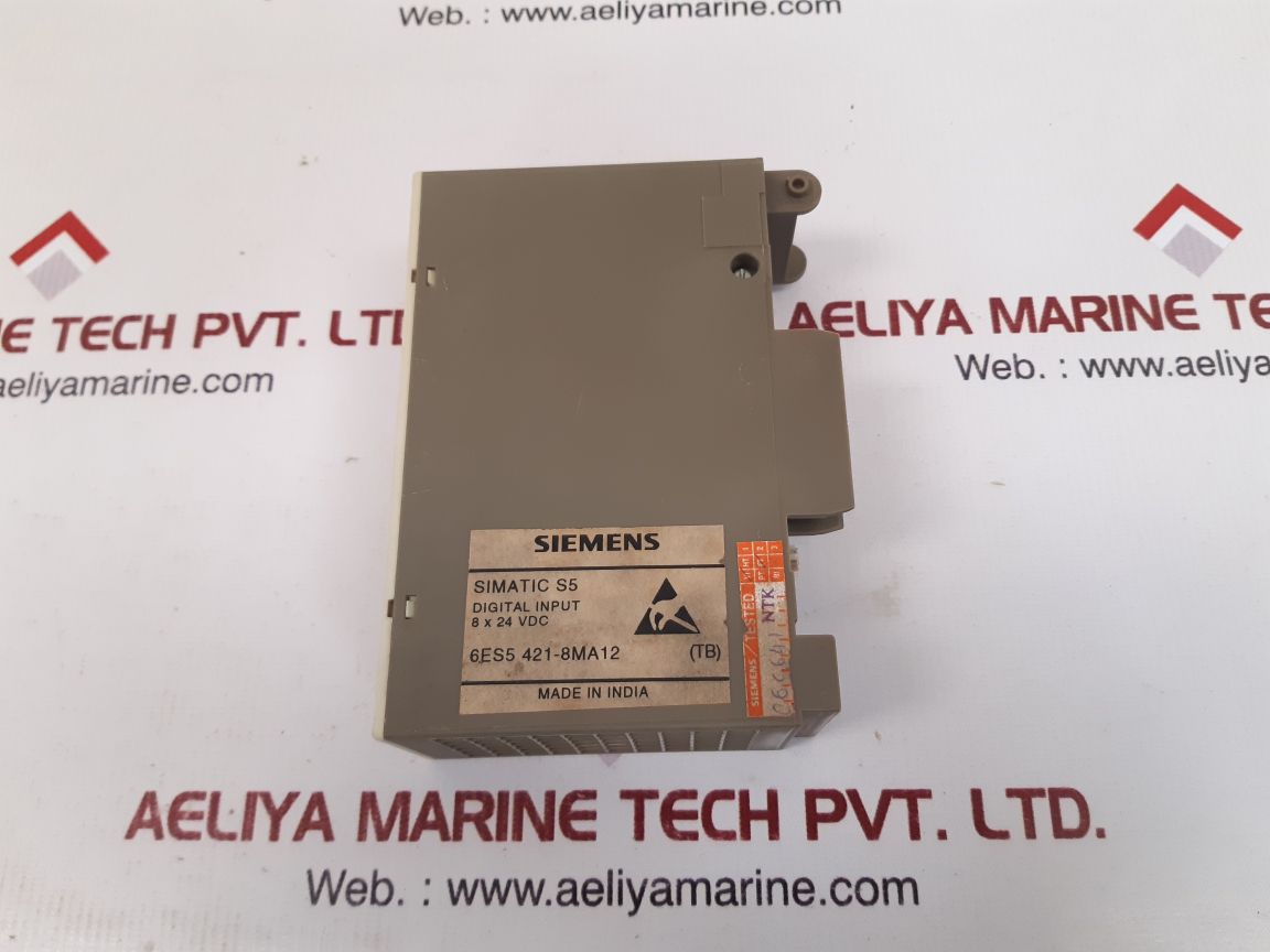 SIEMENS 6ES5 421-8MA12 DIGITAL INPUT MODULE 8X24VDC