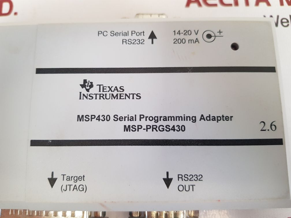 TEXAS INSTRUMENTS (1P) MSP-PRGS430 SERIAL PROGRAMMING ADAPTER
