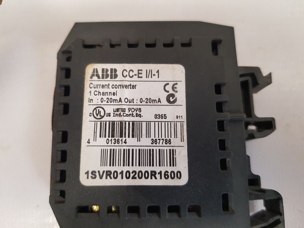 ABB CC-EI/I-1 CURRENT CONVERTER 1SVR010200R1600