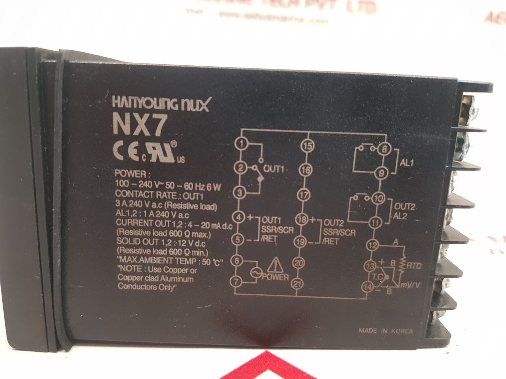HANYOUNG NUX NX7_00 TEMPERATURE CONTROLLER