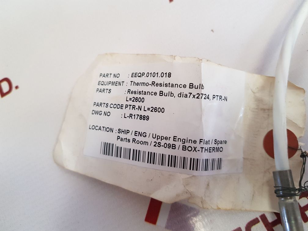 THERMO-RESISTANCE BULB EEQP.0101.018