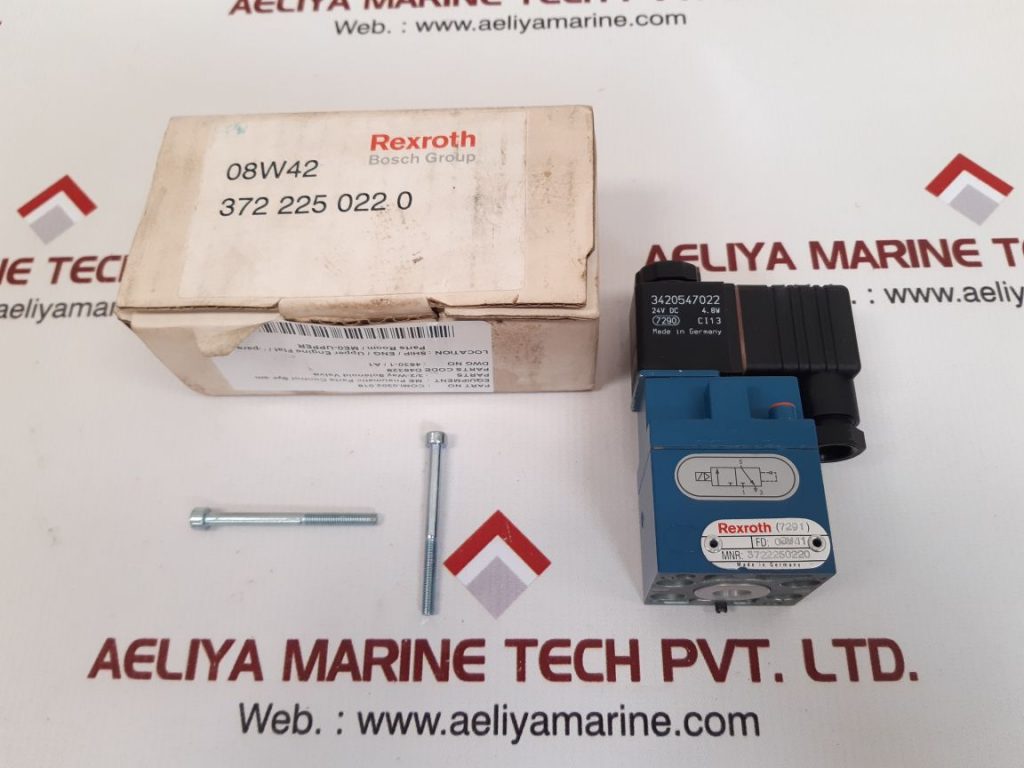 REXROTH 3722250220 3/2-WAY SOLENOID VALVE