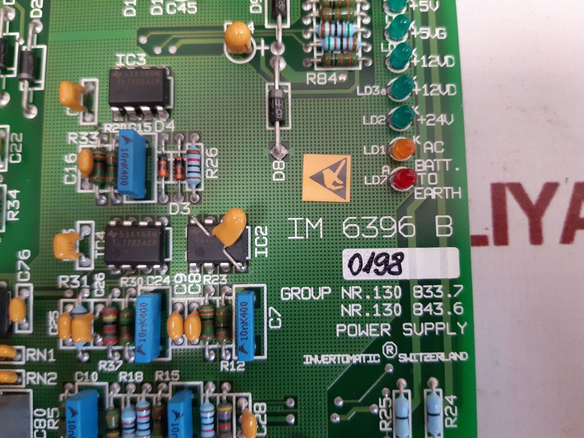 INVERTOMATIC PCB CARD SYS 18000