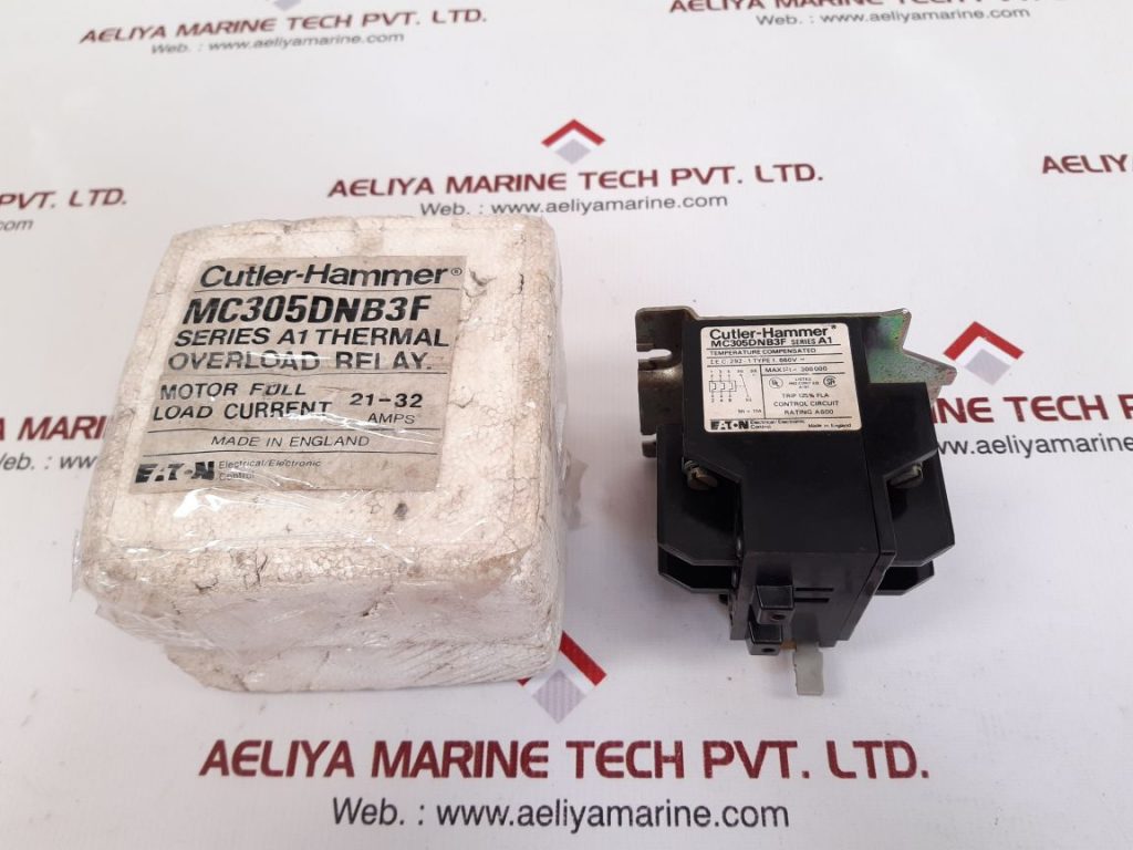 EATON CUTLER-HAMMER MC305DNB3F THERMAL OVERLOAD RELAY SERIES A1