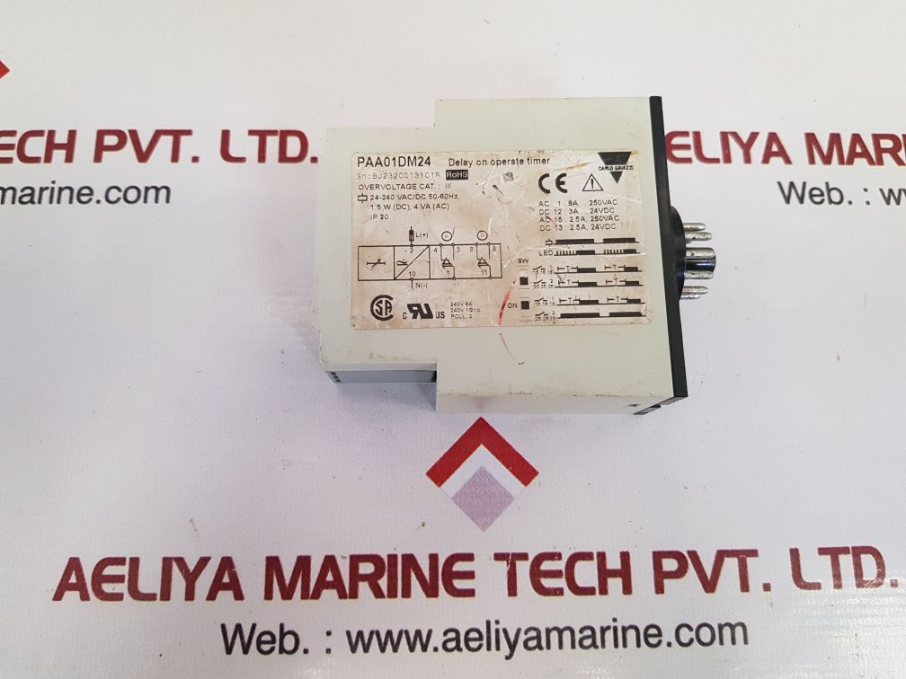 CARLO GAVAZZI PAA01 DELAY ON OPERATE TIMER PAA01DM24