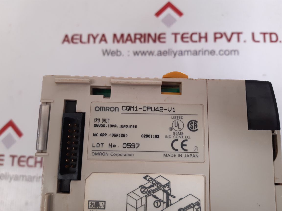 OMRON CORPORATION CQM1-CPU42-V1 PROGRAMMABLE CONTROLLER