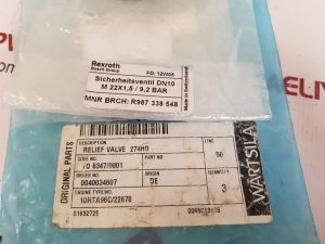 BOSCH/REXROTH CWN614 N RELIEF VALVE