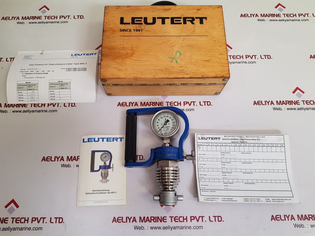 LEUTERT MSI 3-250/2608 ENGINE PEAK PRESSURE GAUGE