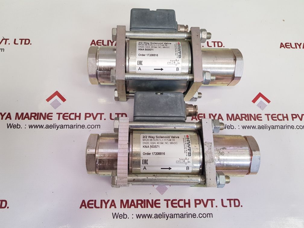 HWFB SYSTEMTECHNIK MK20-98-SUN 2/2 WAY SOLENOID VALVE