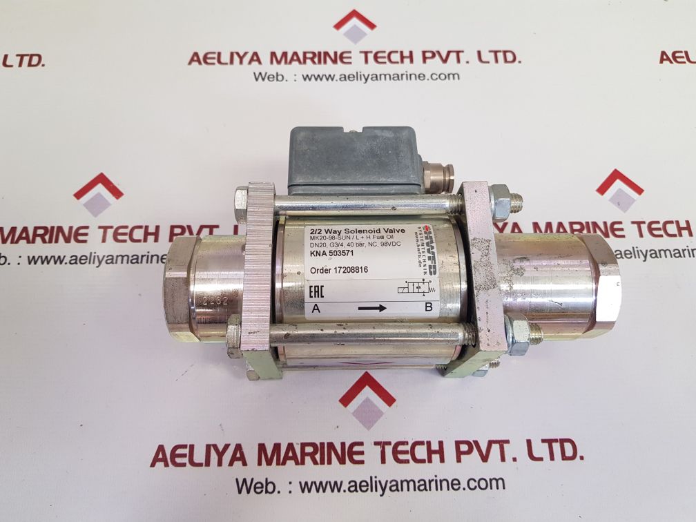 HWFB SYSTEMTECHNIK MK20-98-SUN 2/2 WAY SOLENOID VALVE