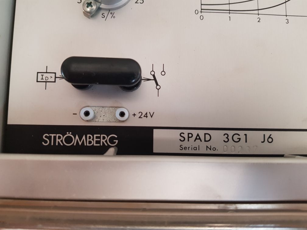 STROMBERG SPAD 3G1 J6 DIFFERENTIAL PROTECTION RELAY