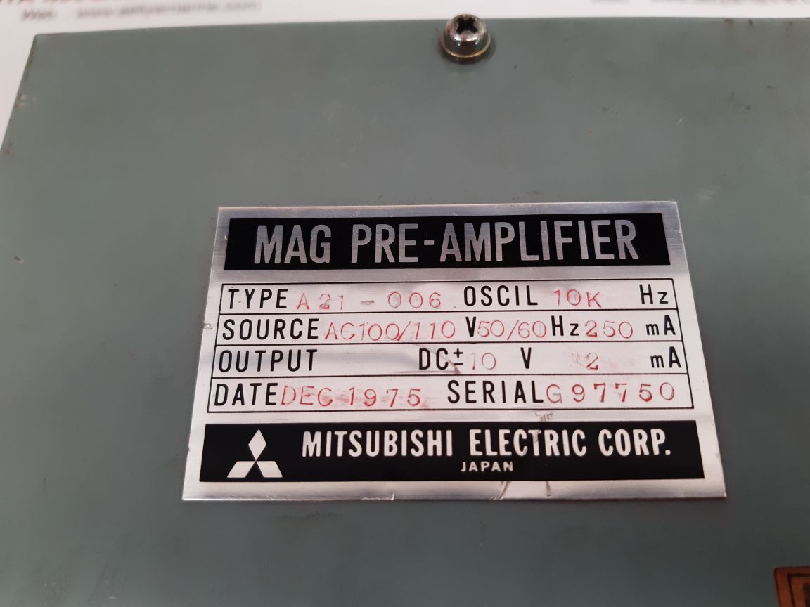 MITSUBISHI ELECTRIC A2I-006 MAG PRE-AMPLIFIER