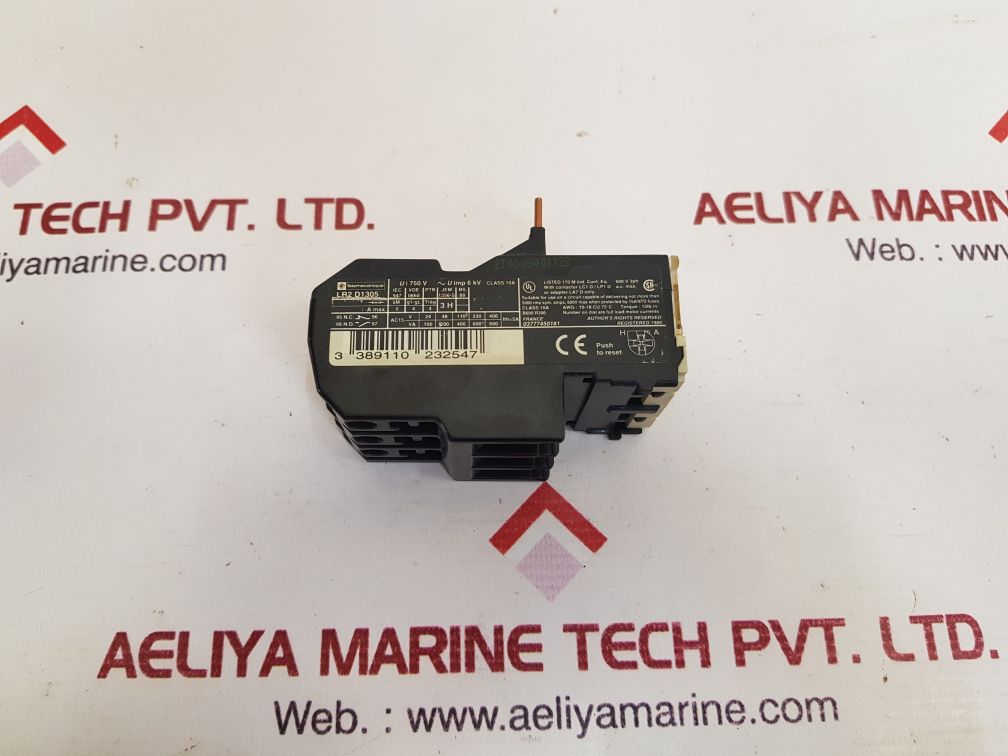 TELEMECANIQUE LR2D1305 THERMAL OVERLOAD RELAY