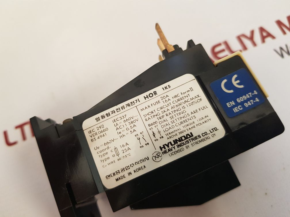 HYUNDAI HOR 1K5 THERMAL OVERLOAD RELAY