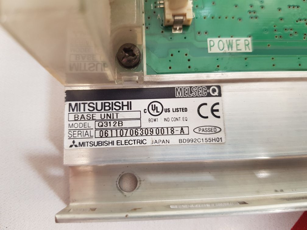 MITSUBISHI ELECTRIC MELSEC-Q Q312B BASE UNIT BD992C155H01