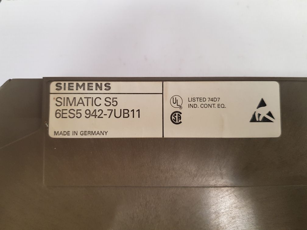 SIEMENS SIMATIC S5 6ES5 942-7UB11 CPU MODULE